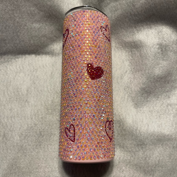 Hearts Bling Rhinestone 20oz Tumbler Cup - Picture 14 of 14